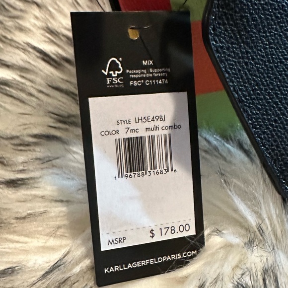 NWT- Karl Lagerfeld - Paris Maybelle Crossbody With Pouch - Picture 8 of 8